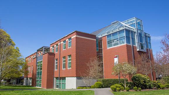 Eaton Hall science building on the Seattle Pacific University campus.